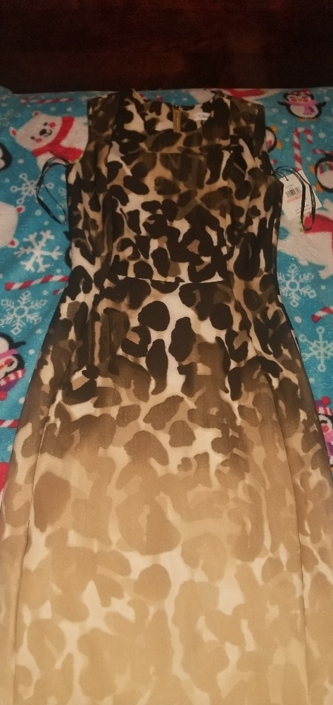 Ombre Giraffe Calvin Klein dress